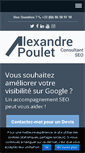 Mobile Screenshot of alexandre-poulet.com